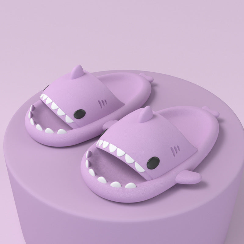 Adult'S Slippers Indoor Outdoor Funny Shark Cartoon