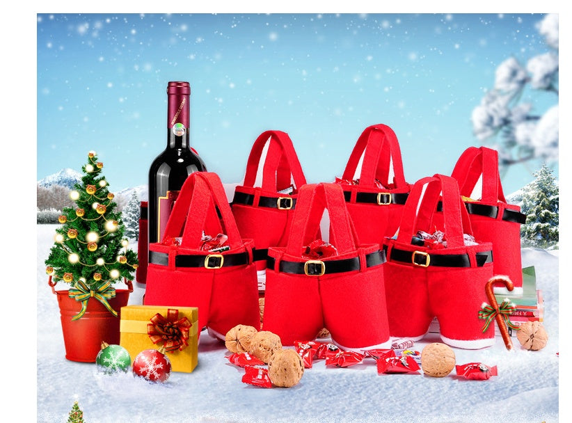 Christmas hot sale red christmas bag christmas wedding candy bag