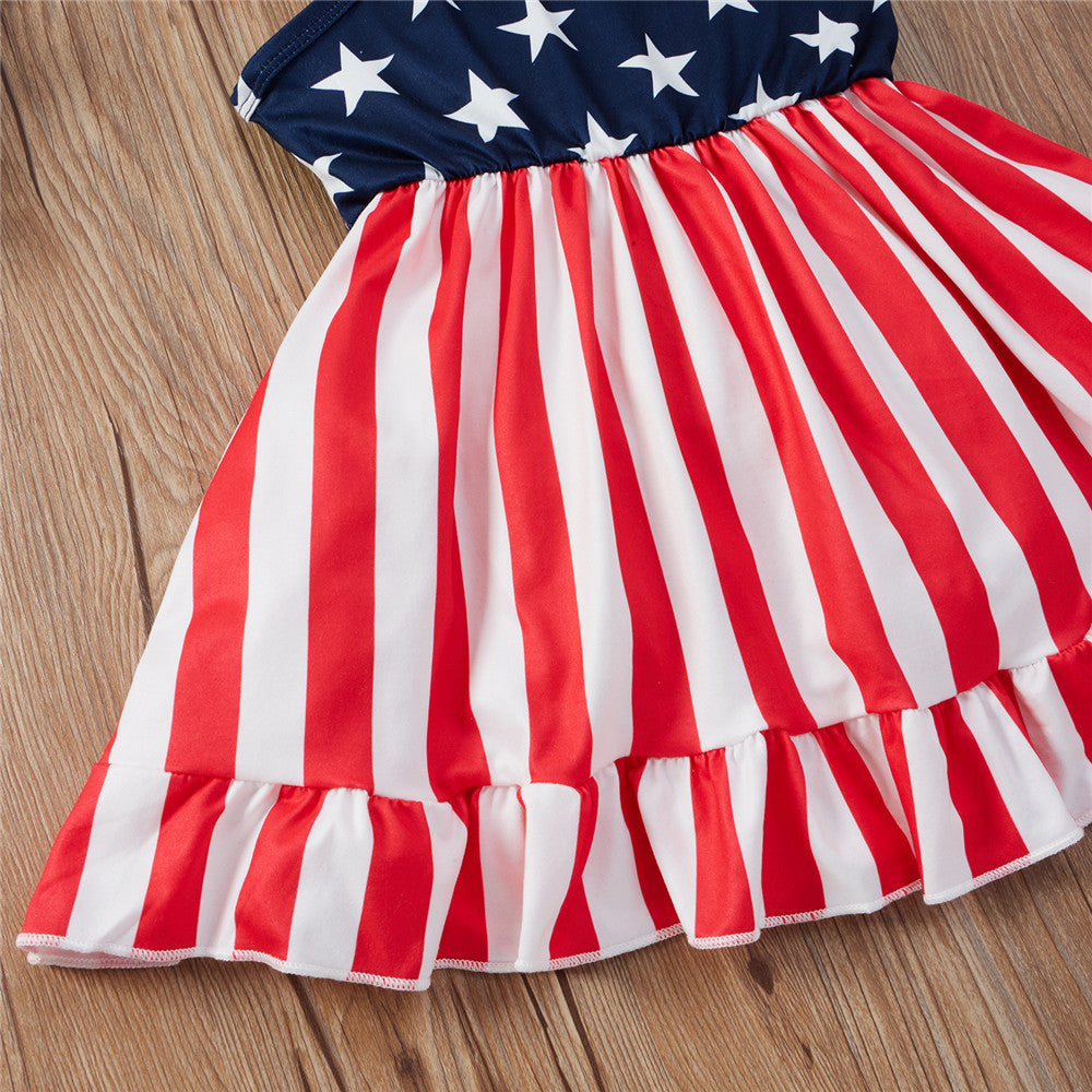 New Independence Day Sling Dress 4th Of July