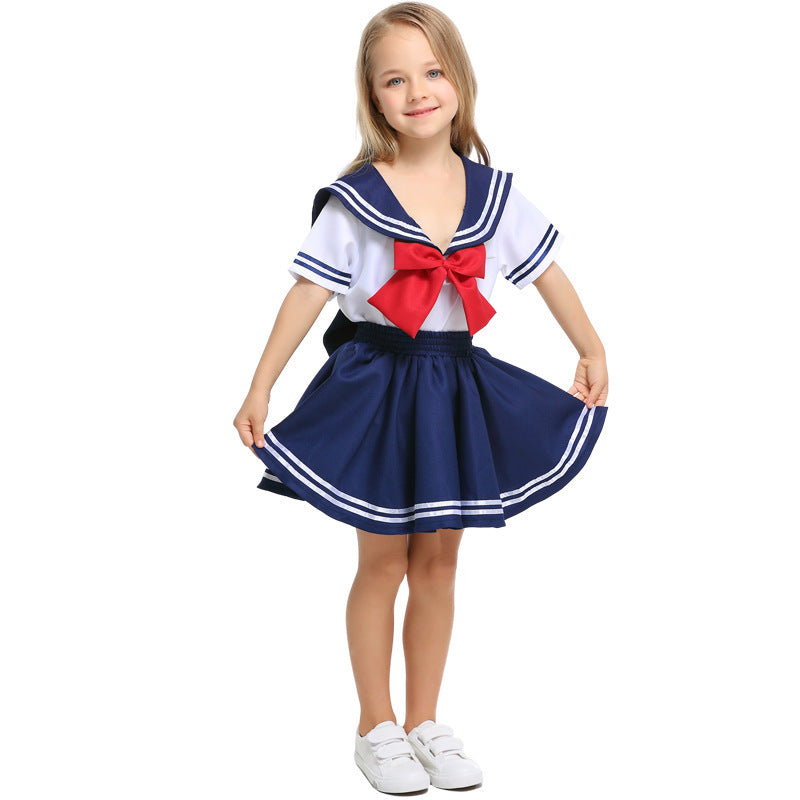 New Children's Navy Sailor School Uniform