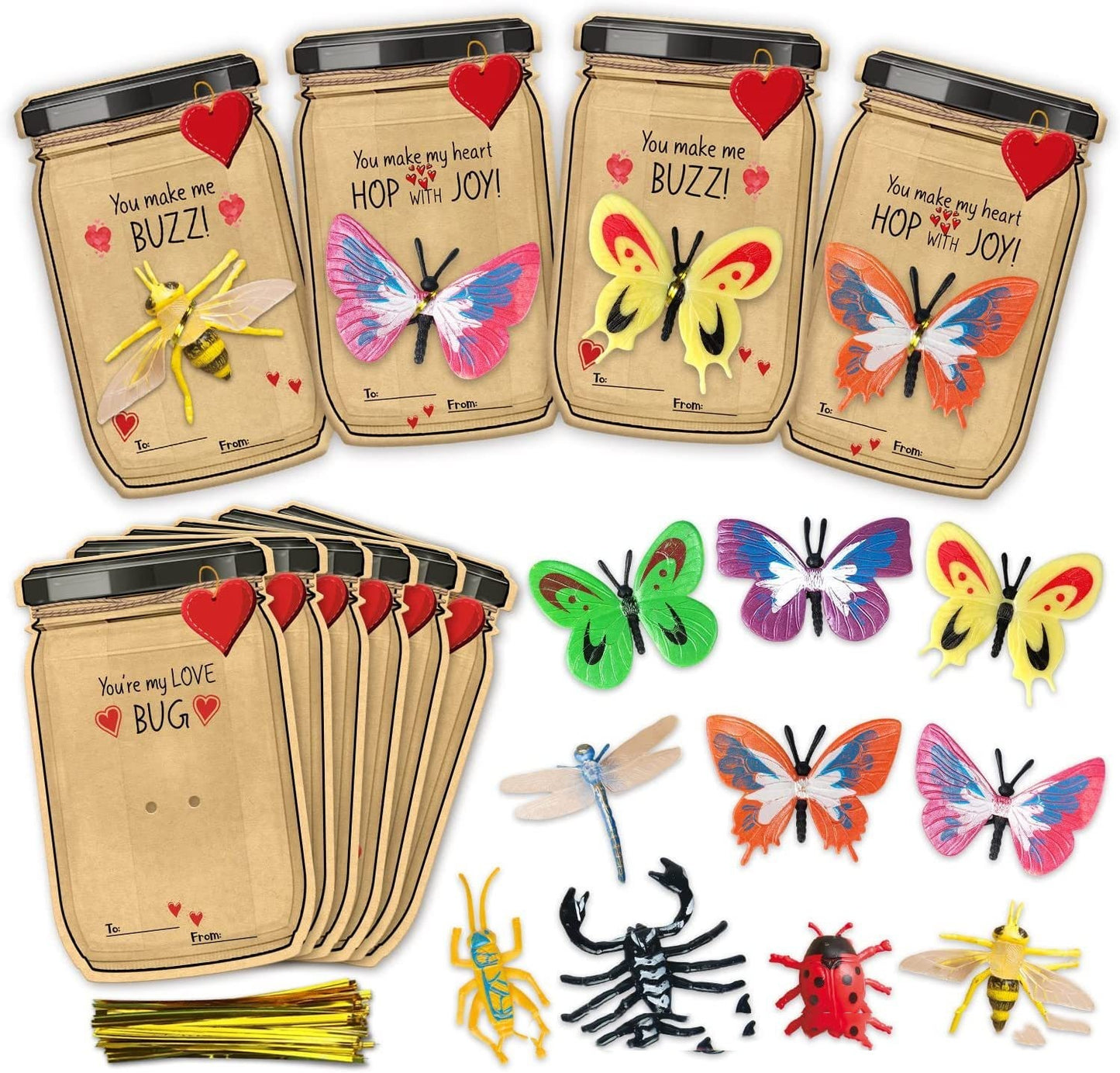 Valentine's Day Greeting Card Insect Gift