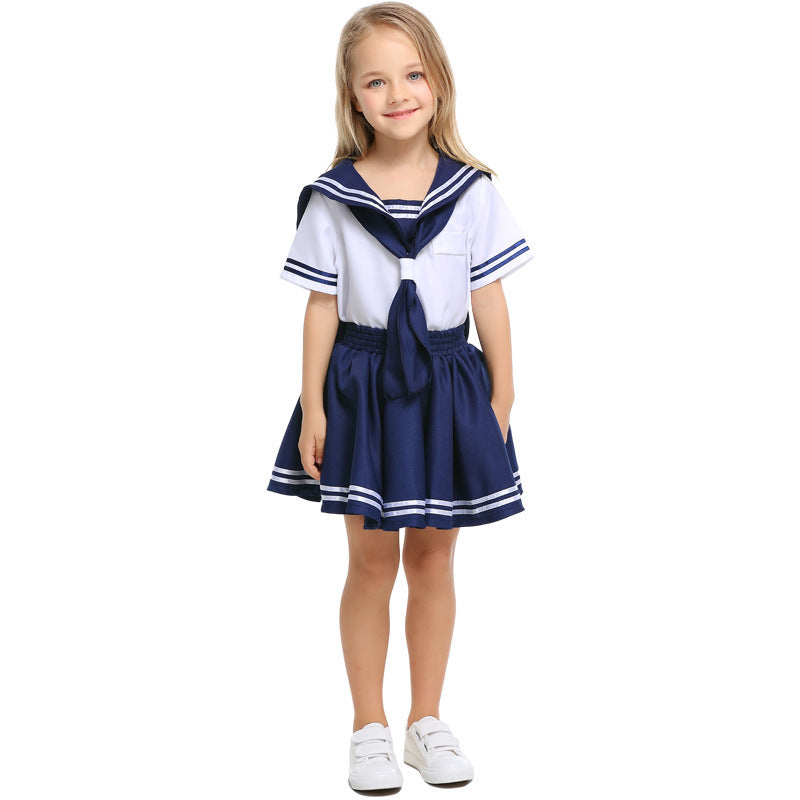 New Children's Navy Sailor School Uniform