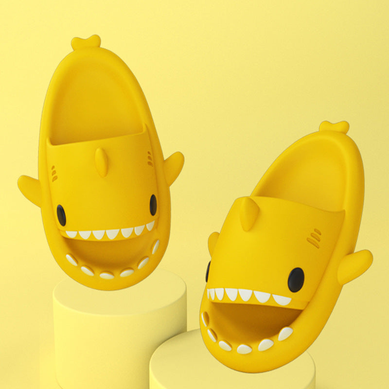 Adult'S Slippers Indoor Outdoor Funny Shark Cartoon