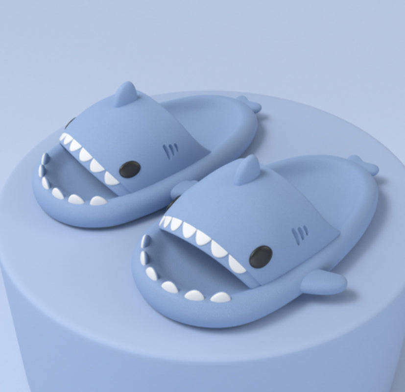 Adult'S Slippers Indoor Outdoor Funny Shark Cartoon