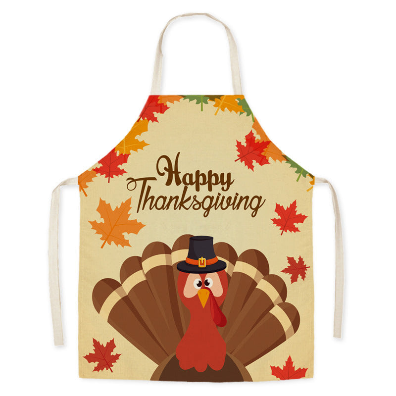 Thanksgiving Apron Turkey Pumpkin Creative Kitchen