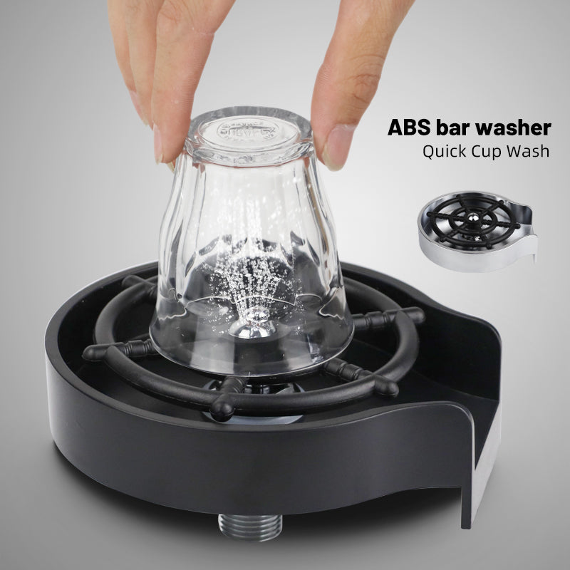 Bar Counter Cup Washer Sink High-Pressure Spray Automatic Faucet Coffee Pitcher Wash Cup Tool Kitchen