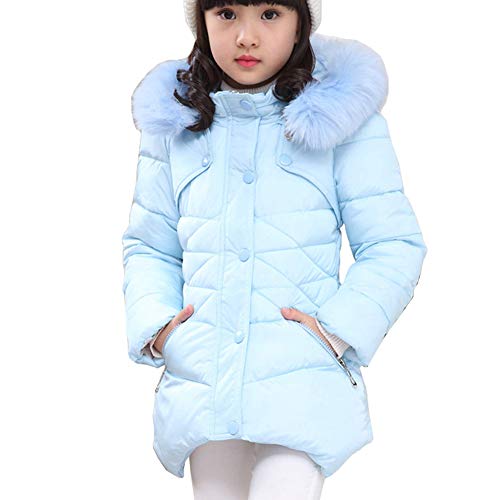 Ruogu Girls winter coat Jacket,Toddler Kids winter Jackets Snowsuit Hooded Windbreaker with Soft Fur Hoodies for Girls