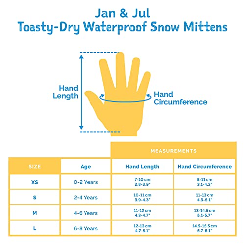 JAN & JUL Mittens for Baby Toddler Kids, Waterproof Winter Gloves for Boys