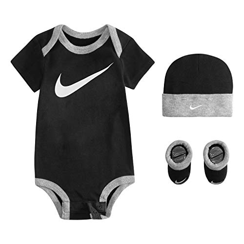 Nike Baby's Bodysuit, Hat and Booties 3 Piece Set