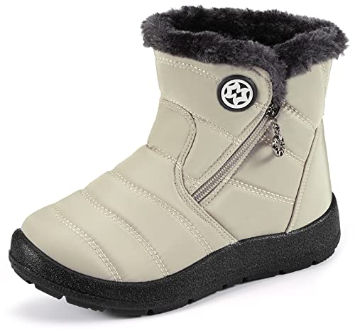 KVbabby Girls' Boys' Snow Boots Winter Boots Ankle Boots Kids Boots Warm Fur Anti-Slip