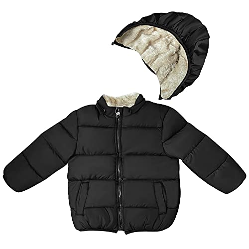 Baby Girls Boys' Winter Fleece Jackets With Hooded Toddler Cotton Dress Warm Lined Coat Outer Clothing