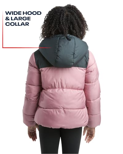 Reebok Girls Winter Jacket - Fleece Lined Heavyweight Quilted Puffer Parka Coat - Ski Jacket for Girls (4-16)