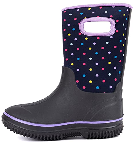 Outee Toddler Kids Warm Waterproof Neoprene Rain Boots