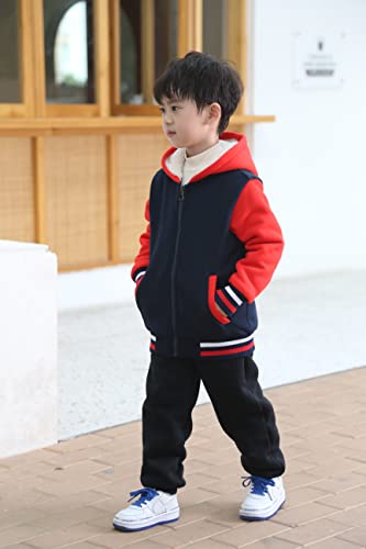 Bumeex Kids Boy's Girl's Sherpa Fleece Lined Jacket 2-14Y(Toddler/Kid)