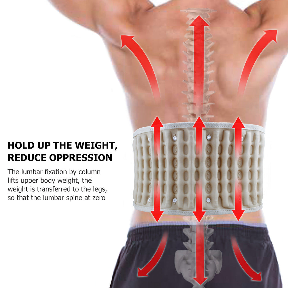 Elderly Waist Support Belt Inflatable Decompression Spine Waist Health Care Shaping Fitness Waist Protection Belt