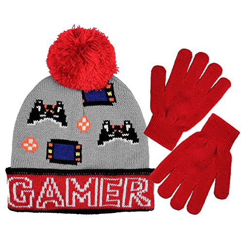 Polar Wear Big Boy 2 Pc Hat & Glove Set-Kid Cold Weather Winter Hat & Glove Sets