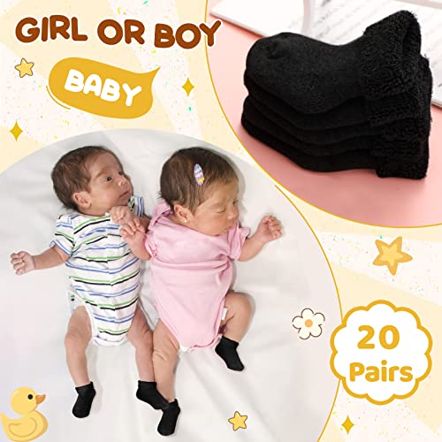 Janmercy 20 Pair Preemie Socks Girls Boys Socks Premature Baby Socks Preemie Newborn Socks for Preemie Unisex Baby