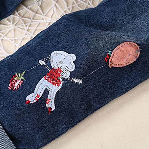 LUKYCILD Toddler Girl Clothes 3t Girl Clothes Baby Girl Long Sleeve Floral Top+Jean Pants Outfit Set