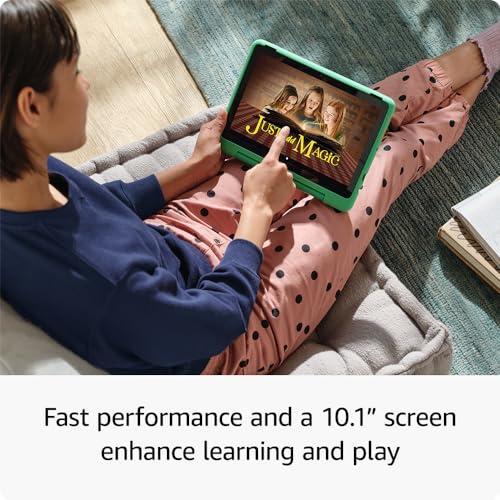 All-new Amazon Fire HD 10 Kids Pro tablet- 2023, ages 6-12 | Bright 10.1" HD screen | Slim case for older kids, ad-free content, parental controls, 13-hr battery, 32 GB, Nebula