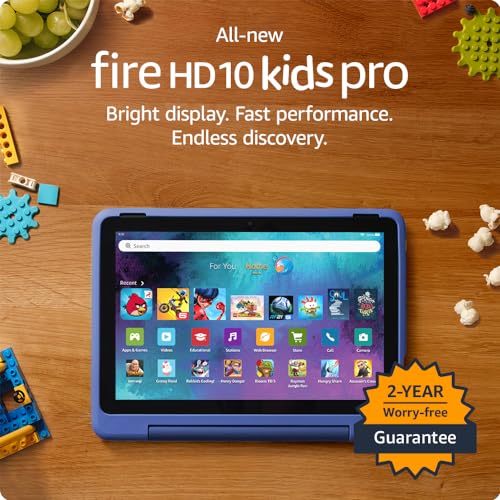 All-new Amazon Fire HD 10 Kids Pro tablet- 2023, ages 6-12 | Bright 10.1" HD screen | Slim case for older kids, ad-free content, parental controls, 13-hr battery, 32 GB, Nebula