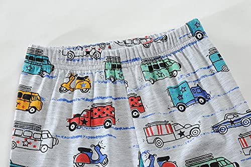 Little Hand Toddler Boys Pajamas Monster Truck 100% Cotton Kids Dinosaur 2 Piece Truck Pjs Sleepwear Clothes Sets 2-7 Years