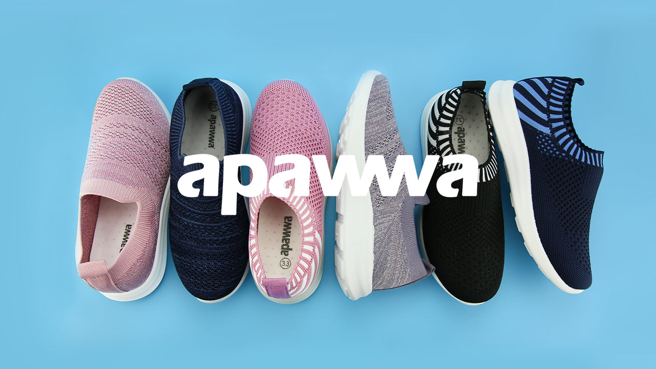 Apawwa Boys Girls Sneakers Kids Lightweight Slip On Running Shoes Pink/Blue/Navy/Black Walking Shoes Breathable Tennis Shoes for Toddler/Little Kids/Big Kids