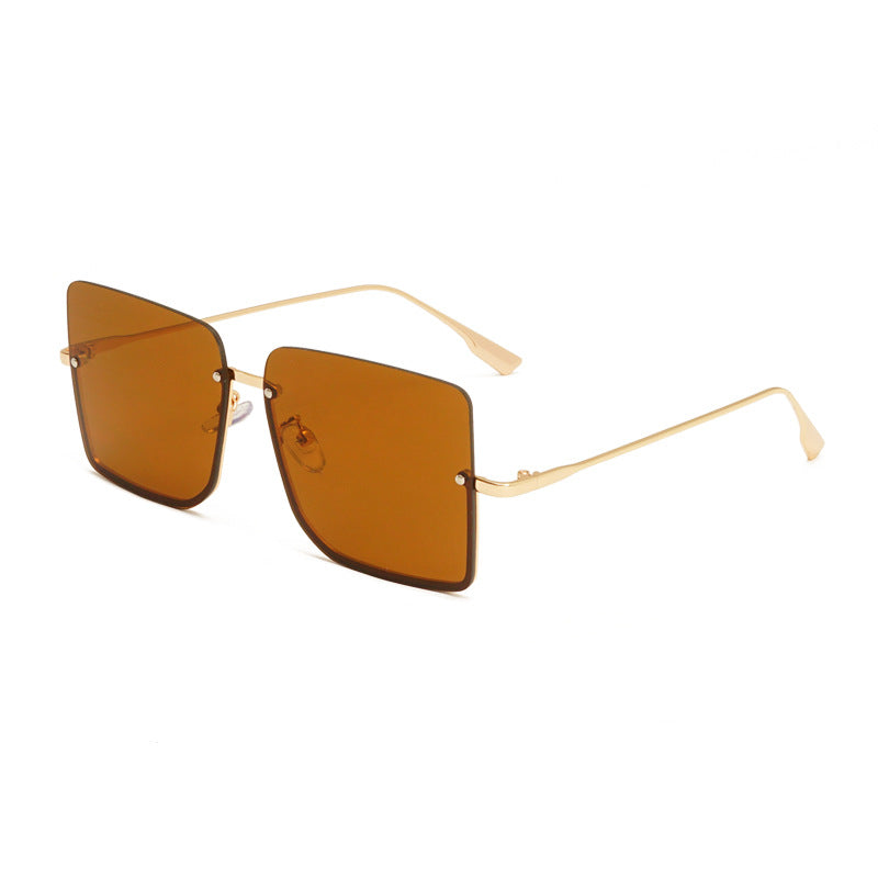 Half-Frame Ocean Sunglasses Fashion Trendy Sunglasses