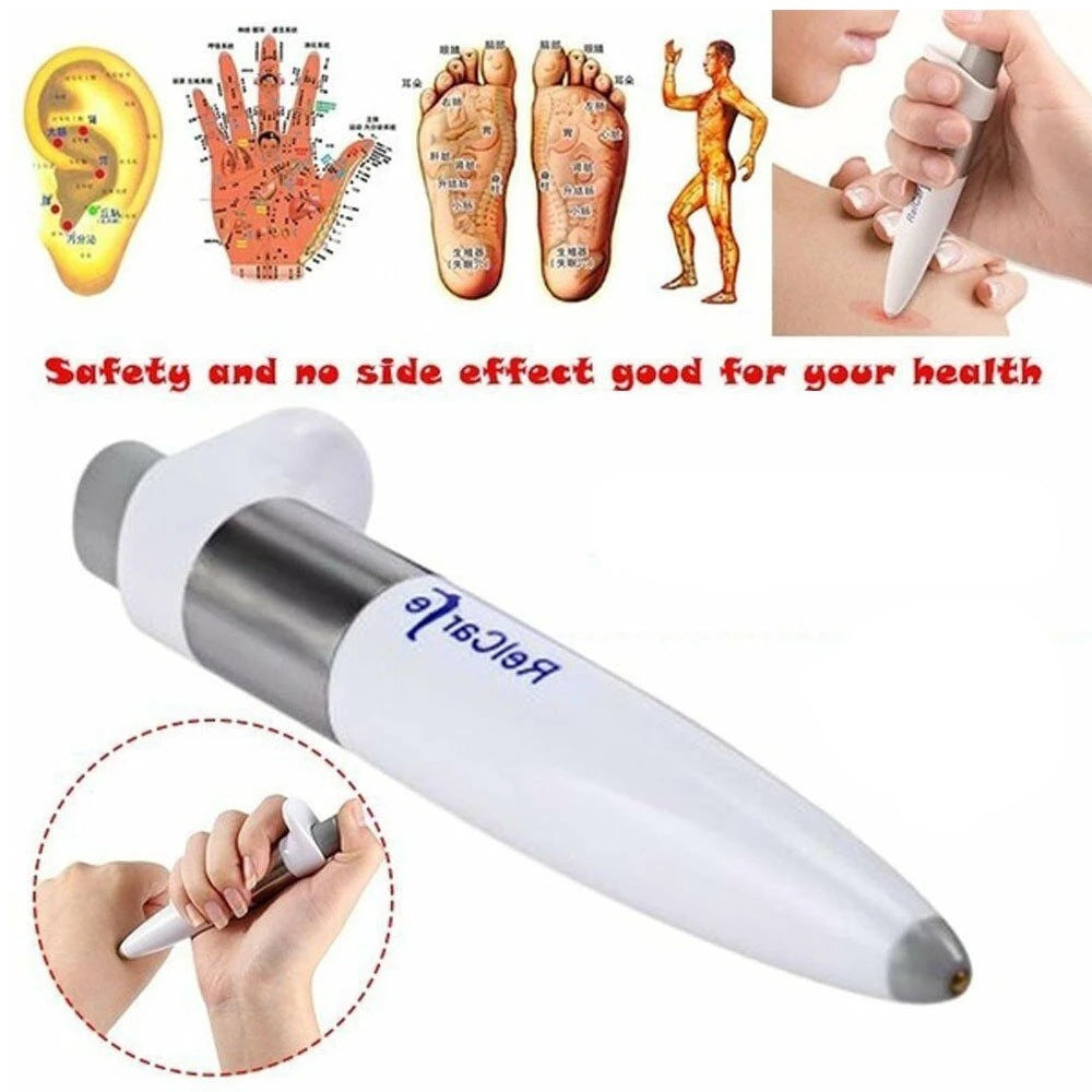 New Health Electronic Pulse Pen to Relieve Muscle, Shoulder and Arm Pain Acupoint Physiotherapy Massage Pen