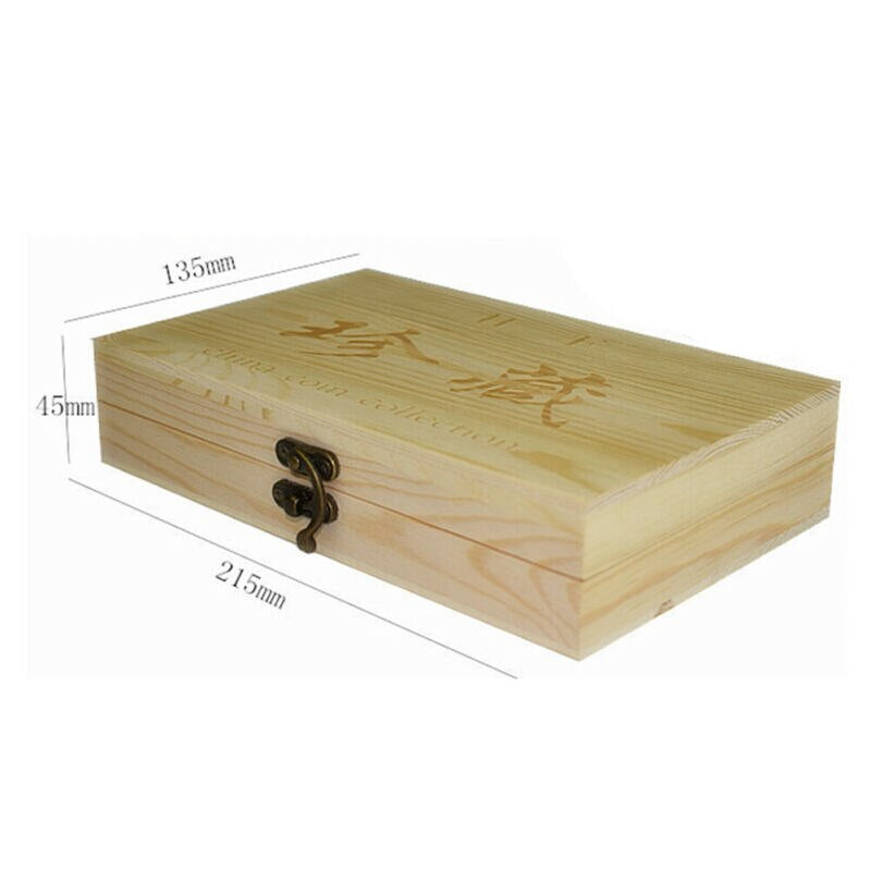 Wooden Coins Display Storage Box 2020 HOT Selling Functional Solid round Storage Case for Collectible Coin 50 Capsules