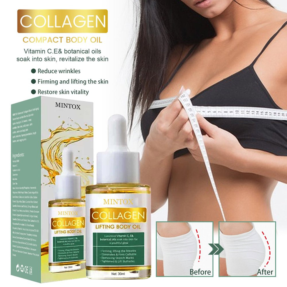 Collagen Compact Body Oil Collagen Lifting Body Oil | Instantly Collagen Lifting Body Oil,Collagen Lifting Body Oil,Aging Collagen Serum for Face 30Ml Care Clearance White